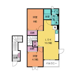 キャメロット御殿場B【2階】の間取り