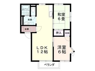 サンハイツヤジマD棟【2階】の間取り