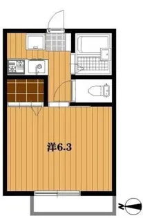 ボヌール市川【2階】の間取り