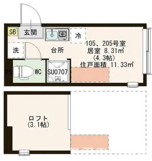パークレジデンス落合南長崎【1階】の間取り