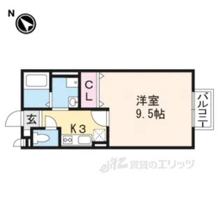 ハンズレジデンス北脇B棟【2階】の間取り