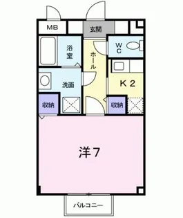 ヴィラージュD【2階】の間取り