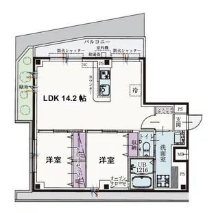 b’CASA西大泉【1階】の間取り