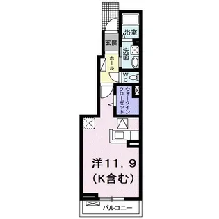 ル ノアII【1階】の間取り