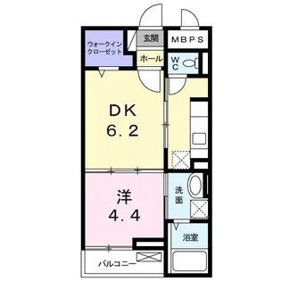 サンライズ エムズ【1階】の間取り