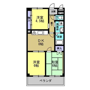 ピアノ第一ビル【2階】の間取り