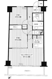 ウィスタ高井戸【3階】の間取り