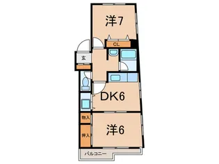 ハイム松山【3階】の間取り