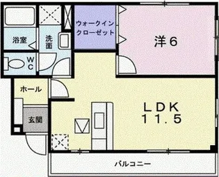 エクセラン國木I【1階】の間取り