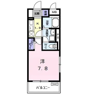 ハーモニーハイツ高畑【2階】の間取り
