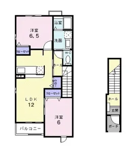 エム・ヒルズ緑井【2階】の間取り