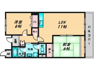 ハイツクレセント【3階】の間取り