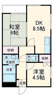 青山コーポA【2階】の間取り