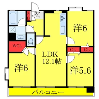 ライオンズマンション東十条第2【5階】の間取り