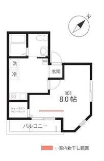 QUIET CRAB HOUSE mix生麦(仮)【3階】の間取り