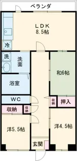 マイ・シティ泉北B棟【3階】の間取り