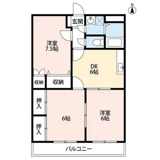 メゾンクオリティーI【1階】の間取り