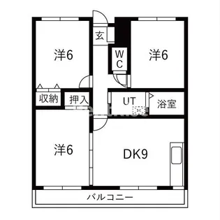 グレース篠木III【4階】の間取り