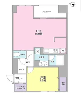 La Belle 三越前【4階】の間取り