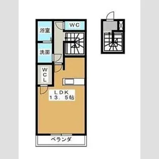 blue rose【2階】の間取り
