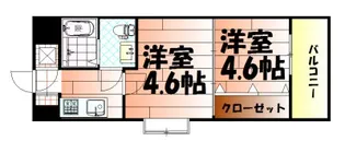 No.47 PROJECT2100小倉駅【8階】の間取り