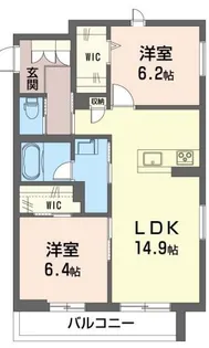 並木ハーミテイジK【3階】の間取り
