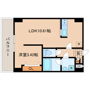 ソレアード小松島IV【3階】の間取り