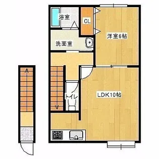 ロジェ新中野【2階】の間取り