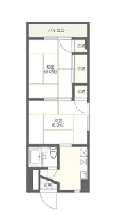 都ハイツ【3階】の間取り