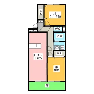 ライフイン・諏訪【1階】の間取り