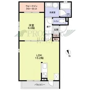 ヴァンヴェール楠根【3階】の間取り