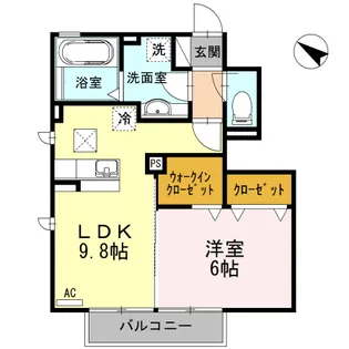 トルナーレ【1階】の間取り