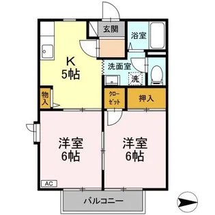 フィオレ ルガール C【2階】の間取り