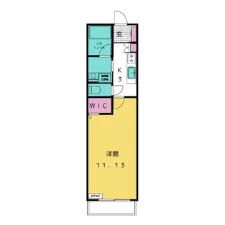 グランドゥール桜橋B【3階】の間取り