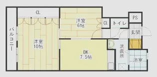サンライフ小倉【5階】の間取り