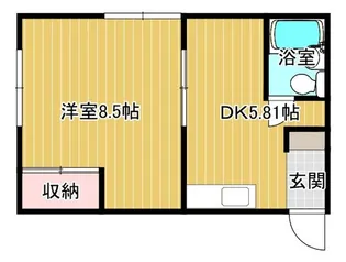 光ハイツ【1階】の間取り