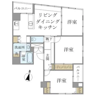 アラモードグラン御池【7階】の間取り