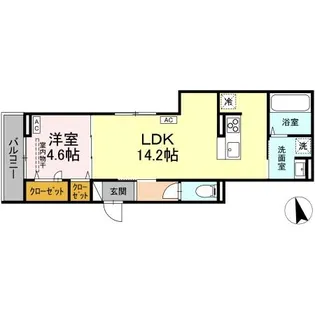 フタバテラス【3階】の間取り