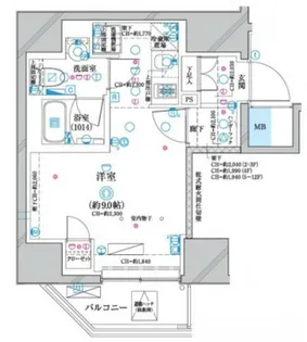 ディアレイシャス蒲田II【3階】の間取り