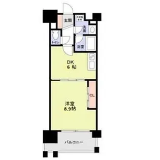 布施ハイライン【8階】の間取り