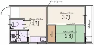 ハウスみやま【2階】の間取り