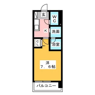 リヴシティ新栄【8階】の間取り