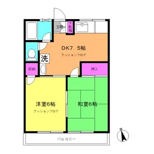 ラフィレスD【1階】の間取り