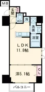 アーバネックス西新宿【2階】の間取り