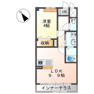 ウェスト クリークII【1階】の間取り