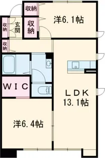 グランシーナ・オレオC【1階】の間取り