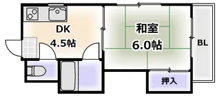 我孫子グランドハイツ【1階】の間取り