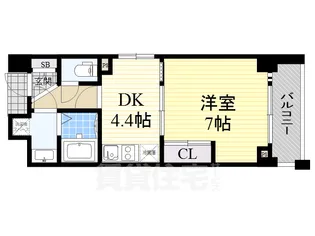 エイペックス新大阪【8階】の間取り