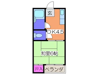 メゾン文の里【1階】の間取り