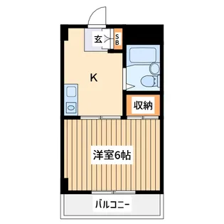 コーポ高倉【1階】の間取り